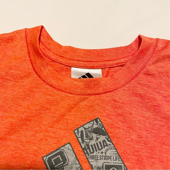 Adidas Kids Shirt Toddler Size 4T Orange Tshirt - Picture 3 of 15